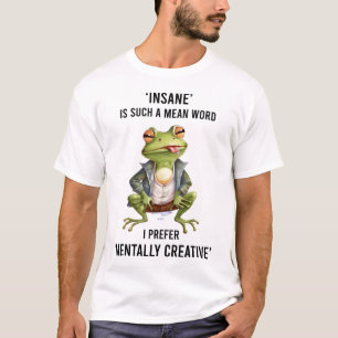 異常おもしろいカエルことわざ Tシャツ