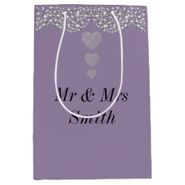 異常かわいらしパーソナライズされた結婚抱き枕 ミディアムペーパーバッグ