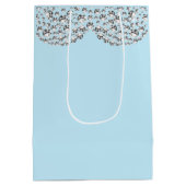 異常かわいらしパーソナライズされた結婚抱き枕 ミディアムペーパーバッグ (裏面)