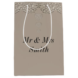 異常かわいらしパーソナライズされた結婚抱き枕 ミディアムペーパーバッグ