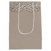 異常かわいらしパーソナライズされた結婚抱き枕 ミディアムペーパーバッグ (裏面)