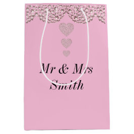 異常かわいらしパーソナライズされた結婚抱き枕 ミディアムペーパーバッグ