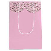 異常かわいらしパーソナライズされた結婚抱き枕 ミディアムペーパーバッグ (裏面)