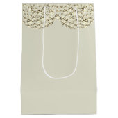 異常かわいらしパーソナライズされた結婚抱き枕 ミディアムペーパーバッグ (裏面)