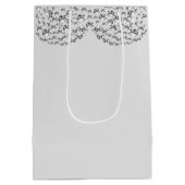 異常かわいらしパーソナライズされた結婚抱き枕 ミディアムペーパーバッグ (裏面)