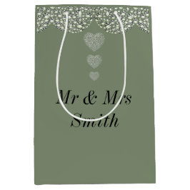 異常かわいらしパーソナライズされた結婚抱き枕 ミディアムペーパーバッグ