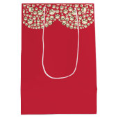 異常かわいらしパーソナライズされた結婚抱き枕 ミディアムペーパーバッグ (裏面)