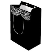 異常かわいらしパーソナライズされた結婚抱き枕 ミディアムペーパーバッグ (裏面アングル)