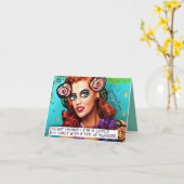 異常ではないNOTECARD-I AM カード (黄色い花)