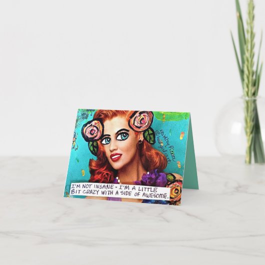 異常ではないNOTECARD-I AM カード (正面)