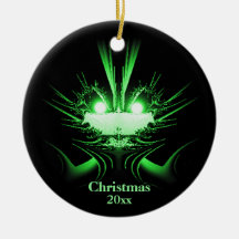 異常なエイリアンホリデーオーナメントと年