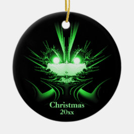 異常なエイリアンホリデーオーナメントと年 セラミックオーナメント