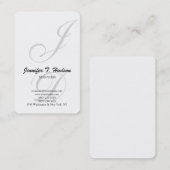 異常なトレンディースクラシカルクリプトモノグラム 名刺 (正面/裏面)