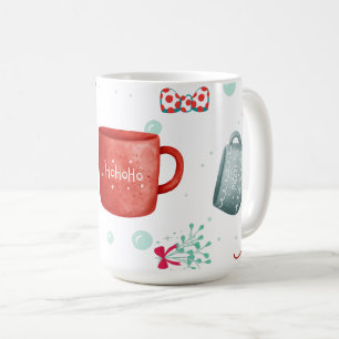 異常なモダン可愛い伝統的デザインクリスマス コーヒーマグカップ