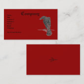 異常なワタリガラスかプリント 名刺 (正面/裏面)