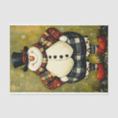 異常な大きなおもしろい服を着た雪だるまマンBB2デカップージ 薄葉紙 (正面)