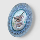 異常な太陽顔時計 ラージ壁時計 (傾斜)