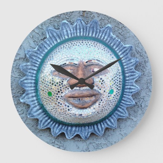 異常な太陽顔時計 ラージ壁時計 (正面)