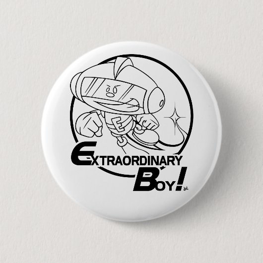 異常な少年！ボタン 缶バッジ (正面)