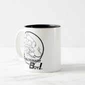 異常な少年！マグ ツートーンマグカップ (正面左)