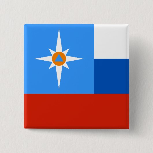 異常な状態のロシアのな大臣、Russ 缶バッジ (正面)