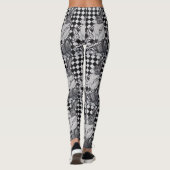 異常な白黒オランダラビットウィメンズレギンス レギンス (裏面)