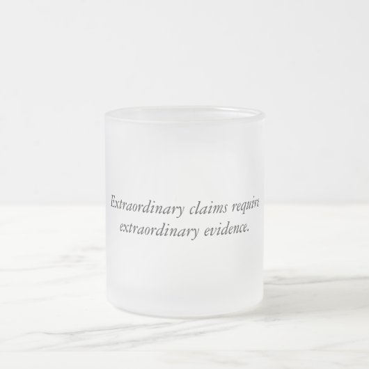 異常な要求の曇らされたガラスのマグ フロストグラスマグカップ (中央)