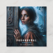 異常な調査員が困難に スクエア名刺 (正面)