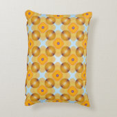 異常な黄色の幾何学的 アクセントクッション (裏面(縦))