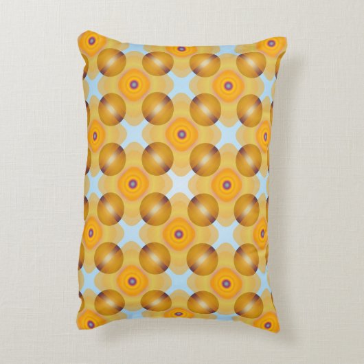 異常な黄色の幾何学的 アクセントクッション (裏面(縦))