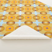 異常な黄色の幾何学的 シェルパブランケット (3/4)