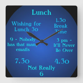 異常な1.30クロック1から30の休憩タイムクロック5 スクエア壁時計