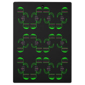 異常なVenus Flytrapパターンクリップボード クリップボード (裏面)