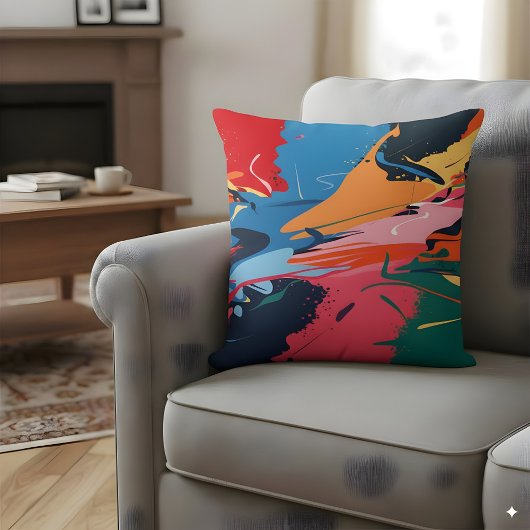 異常に活気カラフルのある クッション