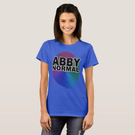 異常アビー正常な色のゆがんだ螺旋女性 Tシャツ