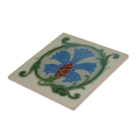 異常アールヌーボーコーンブロスフローラレプロアンティーク タイル (側面)