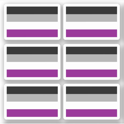 異常プライド国旗 シール (正面)