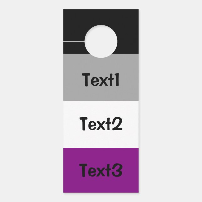 異常プライド国旗 ドアノブサイン (正面)
