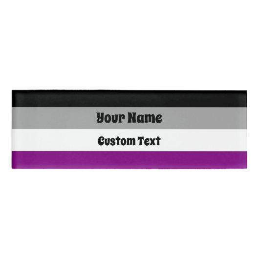 異常プライド国旗 名札 (正面)