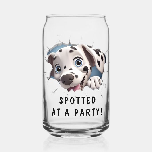 異常モダンなおもしろいカスタム誕生日 ガラス缶 (正面)