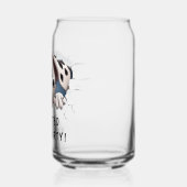 異常モダンなおもしろいカスタム誕生日 ガラス缶 (左)