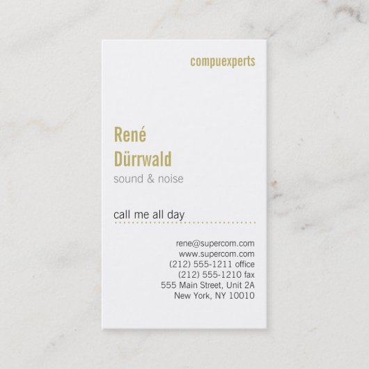 異常モダンな 名刺 (正面)