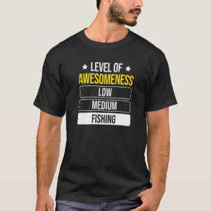 異常レベル魚釣り Tシャツ