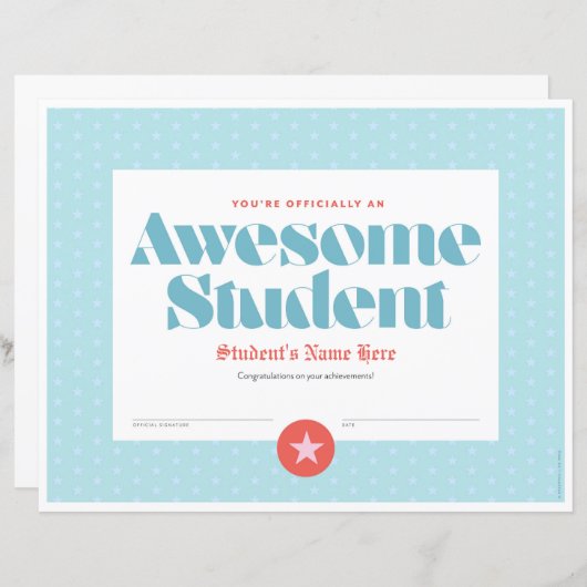 異常度証明書 (正面/裏面)