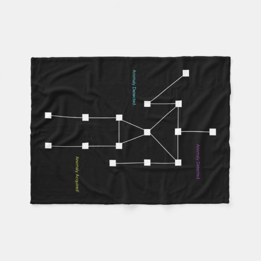 異常検出Sls幽霊狩りシャツ – おもしろい P フリースブランケット (正面(横))