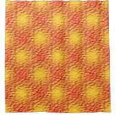 異常液火連動パターン シャワーカーテン (正面)