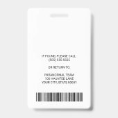 異常調査会社従業員写真ID バッジ (裏面)