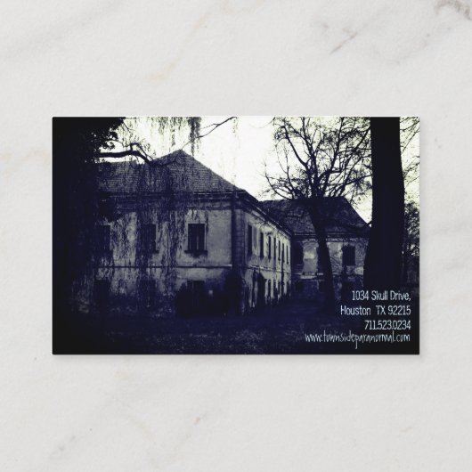 異常調査員幽霊のよく出る2名刺 名刺 (裏面)