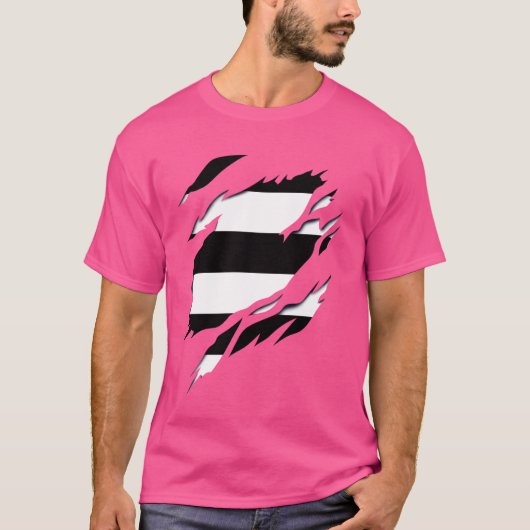 異性フラグ3D効果プライドゲイLGBTデザイン Tシャツ (正面)