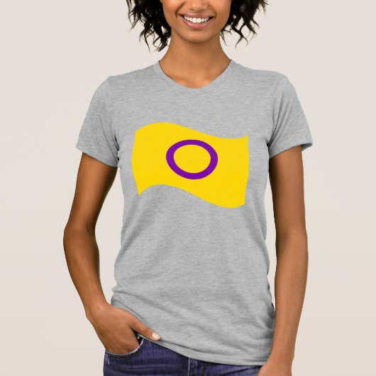 異性プライド波状旗 Tシャツ (正面)
